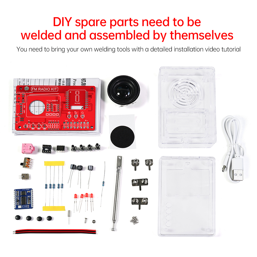 DIY FM Radio Kit RDA5807 Modul - Diy Audio Electronics Kit 评论和价格