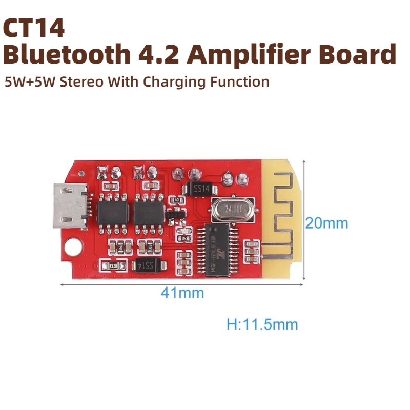 CT14 Mini Bluetooth 4.2 Stereo - Diy Audio Electronics Kit 评论和价格